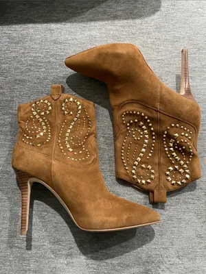 Michael Kors Reena Studded Caramel Ankle Boots Size 8 thumbnail 10