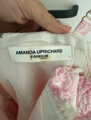 Amanda Uprichard Romper Pink thumbnail 2