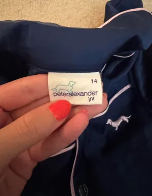 Peter Alexander Satin Pajamas Blue Size XS thumbnail 3