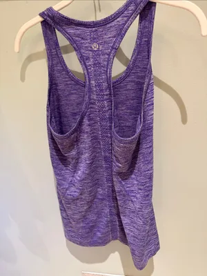 lululemon athletica Heathered Purple Racerback Tank thumbnail 3
