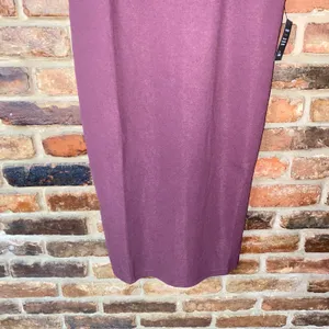 NWT Lulus Vibrant Allure Plum Square Neck Sleeveless Bodycon Midi Dress Large thumbnail 5