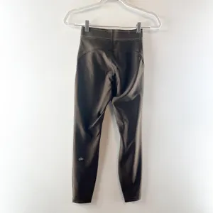 Alo Yoga Airlift High-Waisted Suit Up Leggings Espresso Brown Small thumbnail 5