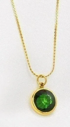 Emerald Gem Necklace Green thumbnail 1