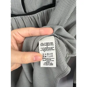Women’s Free People Large Black & White Pinstriped Blouse thumbnail 5
