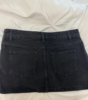Edikted Black Jean Skirt Mini thumbnail 2