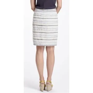 Anthropologie TABITHA Sailing Lace Pencil Skirt Striped Crochet Lace Scallops 6 thumbnail 8
