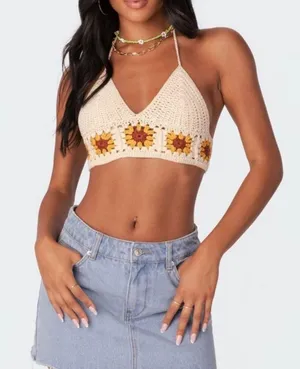 Edikted - Jeanie Crochet Top thumbnail 1