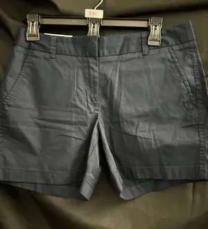 J. Crew Women's Navy Cotton Broken In City Fit Chino Shorts SZ 4 NWT thumbnail 1