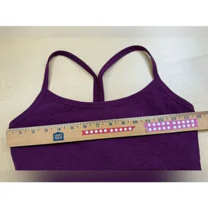 Beyond Yoga Womens Large Spacedye Slim Racerback Cropped Tank Bra Aubergine Beet thumbnail 8