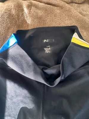 Black splits59 ‘Harper’ “leggings w blue and yellow stripe thumbnail 3