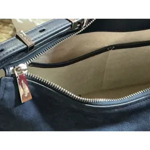 Michael Kors Nolita Medium Blue Suede Convertible Shoulder Hobo Bag 30F5GY5M2L thumbnail 10