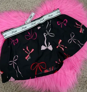 NWT PINK Victorias Secret Fold over shorts thumbnail 1