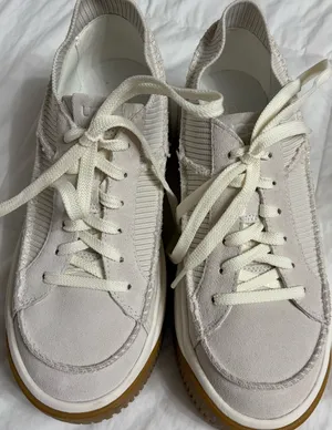 UGG EZ Duzzit Lace Sneakers Off-White 7.5 thumbnail 3