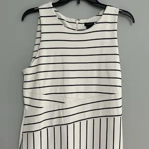 Ann Taylor striped knit sheath dress size 10 thumbnail 4