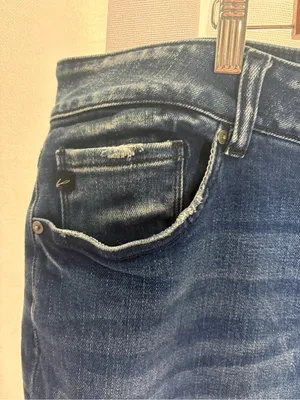 KANCAN Maurice’s Plus Size 24 Medium Wash Distressed Jeans EUC Blue thumbnail 2