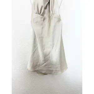 Zara Woman NWT SS25 Grey/ Beige Short Satin Halter Dress Size Medium 8482/331 thumbnail 10