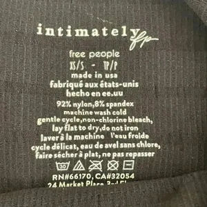 Free People Intimately Square One Seamless Women’s Cami Top Black SZ XS/ S #1659 thumbnail 5