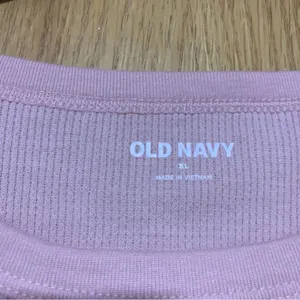 Old Navy Short-Sleeve Cropped Lettuce-Edge Waffle-Knit T-Shirt - Size XL thumbnail 2