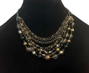 Lia Sophia Fancy That layered multi bead chain necklace thumbnail 1
