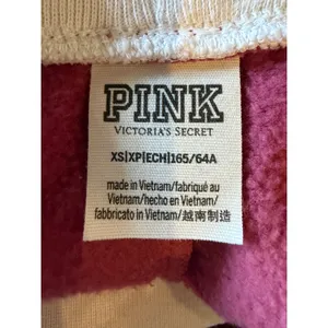 Pink Victoria's Secret Joggers Women XS Pink Logo Sweatpants Athleisure Lounge thumbnail 7
