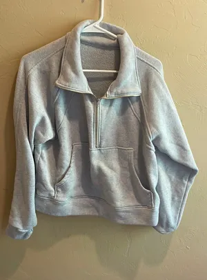 gray half zip sweatshirt Size M thumbnail 1