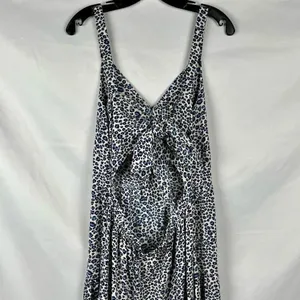 BTFBM Full Length Animal Print Back Cutout Summer Dress XL thumbnail 4