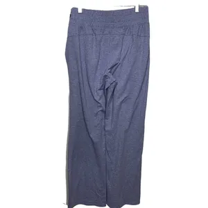 Marika Wide Leg Lounge Pants Womens Small Purple‎ Heathered High Rise Pockets thumbnail 5