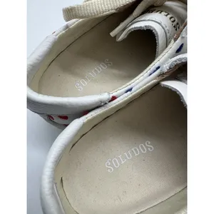 Soludos Ibiza Lace Up White Leather Sneakers Queen of Hearts Size 6.5 thumbnail 10