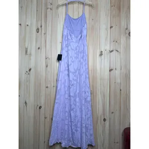 NWT Lulus Let There Be Romance Lavender Burnout Floral Maxi Dress Gala Size M thumbnail 6