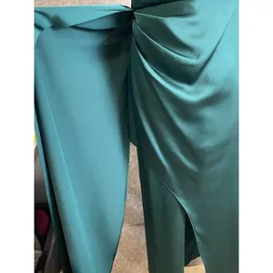 Azazie‎ One Shoulder Emerald Green Formal Gown Bridesmaid Dress Size C thumbnail 5