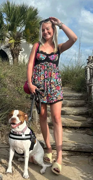Floral Black Lace Mini Dress thumbnail 2