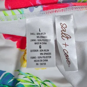 Salt‎ + Cove Beachwear Neon Floral Print Bikini Swim top L NWT thumbnail 6