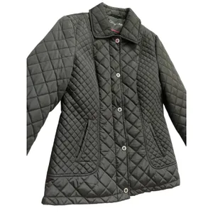 Calvin Klein Black Quilted Puffer Coat Full Zip &‎ Snap Collared Size Small thumbnail 6