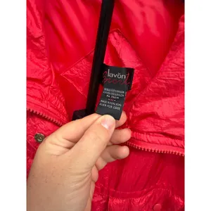 Vintage 80'S Lavon‎ Sport Women's Medium Neon Pink Retro Nylon Ski Vest Jacket thumbnail 6