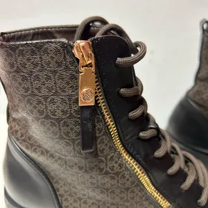 Daisy Fuentes Skylah Zip/Lace Up Lug Sole Combat Ankle Boots Size 8.5 M thumbnail 5