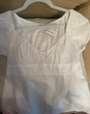 PacSun white top  thumbnail 1