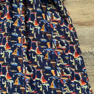 THML Navy Blue Sailboat Halter Mini Dress S thumbnail 2
