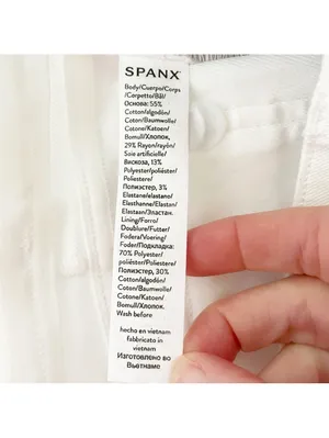 Spanx Stretch Twill Cropped Wide Leg Bright White Size Small Coastal Neutral thumbnail 7