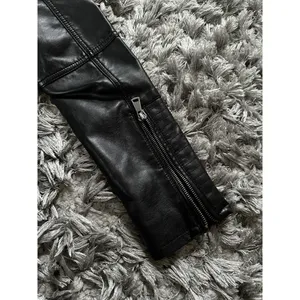 Baccini Faux Leather Jacket Women‎ Medium Petite Motorcycle thumbnail 16