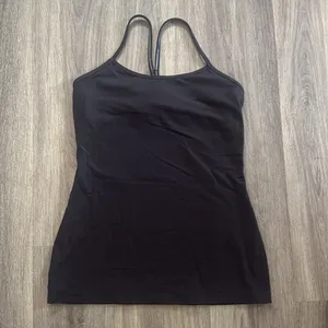 Lululemon Athletica Black Y Tank Top 6 thumbnail 1
