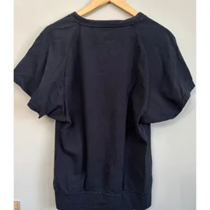 Nike Black Top Womens S Short Sleeve V Neck Drawstring‎ Pocket Casual Comfy thumbnail 5