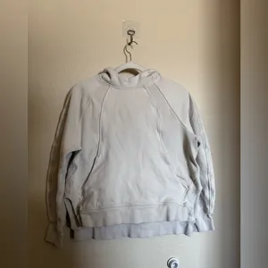 Lululemon Scuba Oversized Side-Slit Hoodie Size XS/S‎ in BONE Cream thumbnail 4