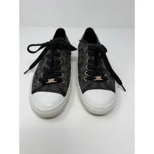 Coach Empire Signature Jacquard Low Top Sneakers Black Charcoal A00248 SIZE 7.5 thumbnail 2