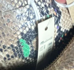 Madewell The Transport Camera Bag in Multicolor Snake-Embossed Leather thumbnail 4