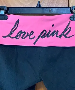 PINK Cropped Workout Leggings thumbnail 2