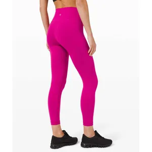 Lululemon Wunder Train High-Rise Tight 25 Ripened Raspberry Pink Leggings Size 8 thumbnail 2