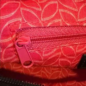 Croft & Barrow Black Pink Quilted Floral Shoulder Bag Small thumbnail 6