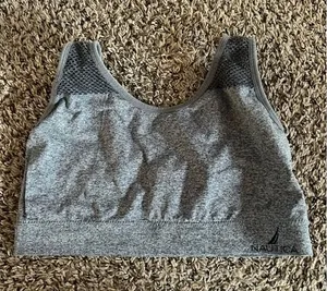 Nautica Women's Gray‎ Sports Bra size large thumbnail 1