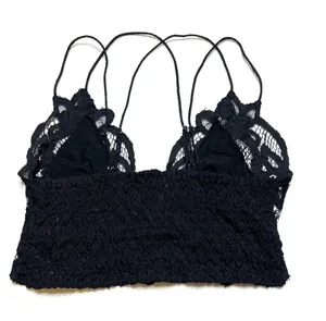 Free People Intimately FP Adella Longline Bralette in Black thumbnail 6