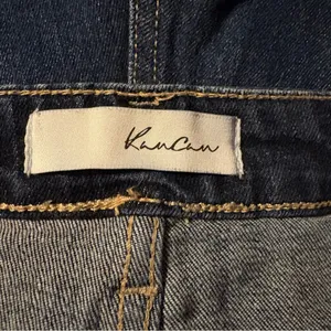 Kancan High‎ Rise Frayed Hem Cropped Jeans Size 2XL Dark Wash Raw Hem KC7340D-P thumbnail 7